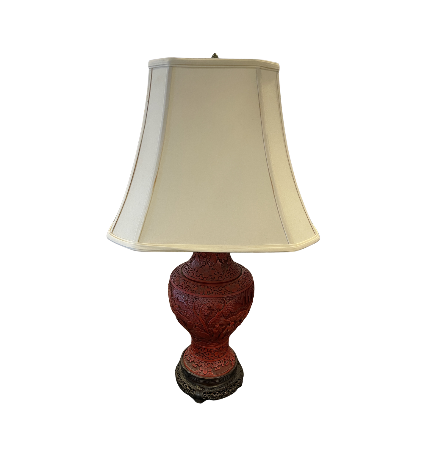 Chinese Cinnabar Lamp (0O7001)