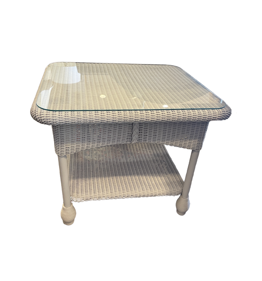 Lloyd Flanders "Lloyd Loom"  Wicker Three Season End Table (0OF007)
