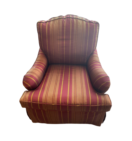 Baker Arm Chair, striped (Two available 0OF002, 0OF003)