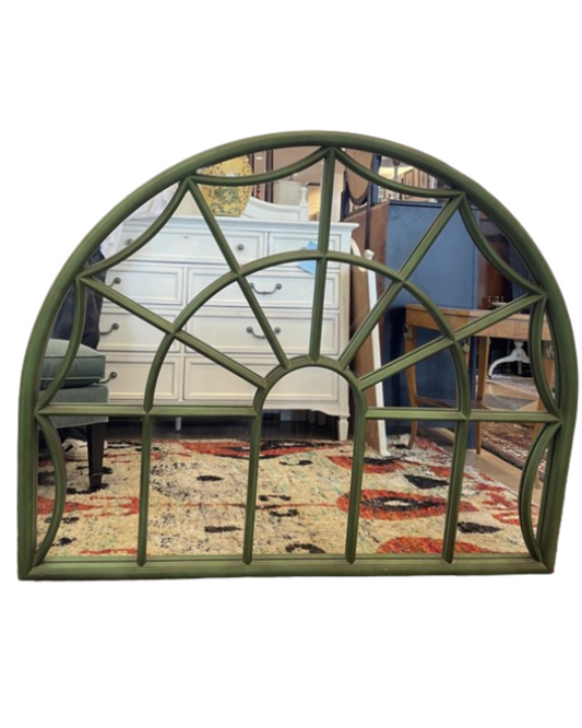 Ballard Designs Farmhouse Domed Mirror in Green (0DN003)