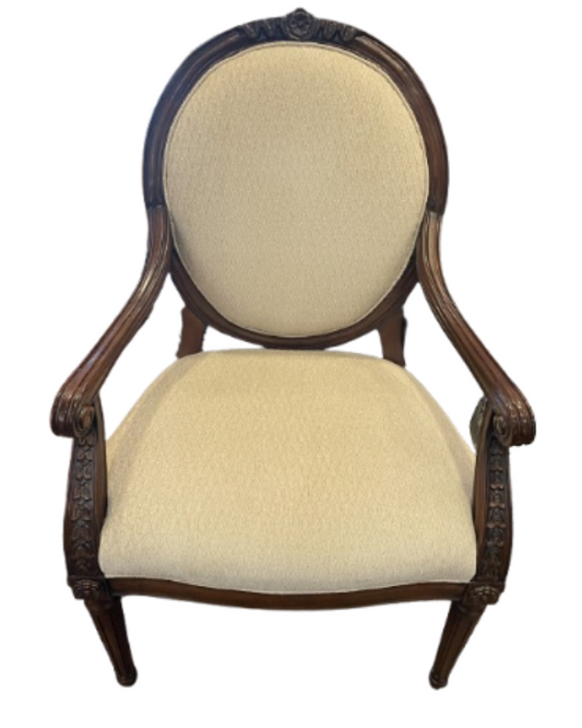 Hancock and Moore Louis XVI Style Upholstered Arm Chair (0C9006)