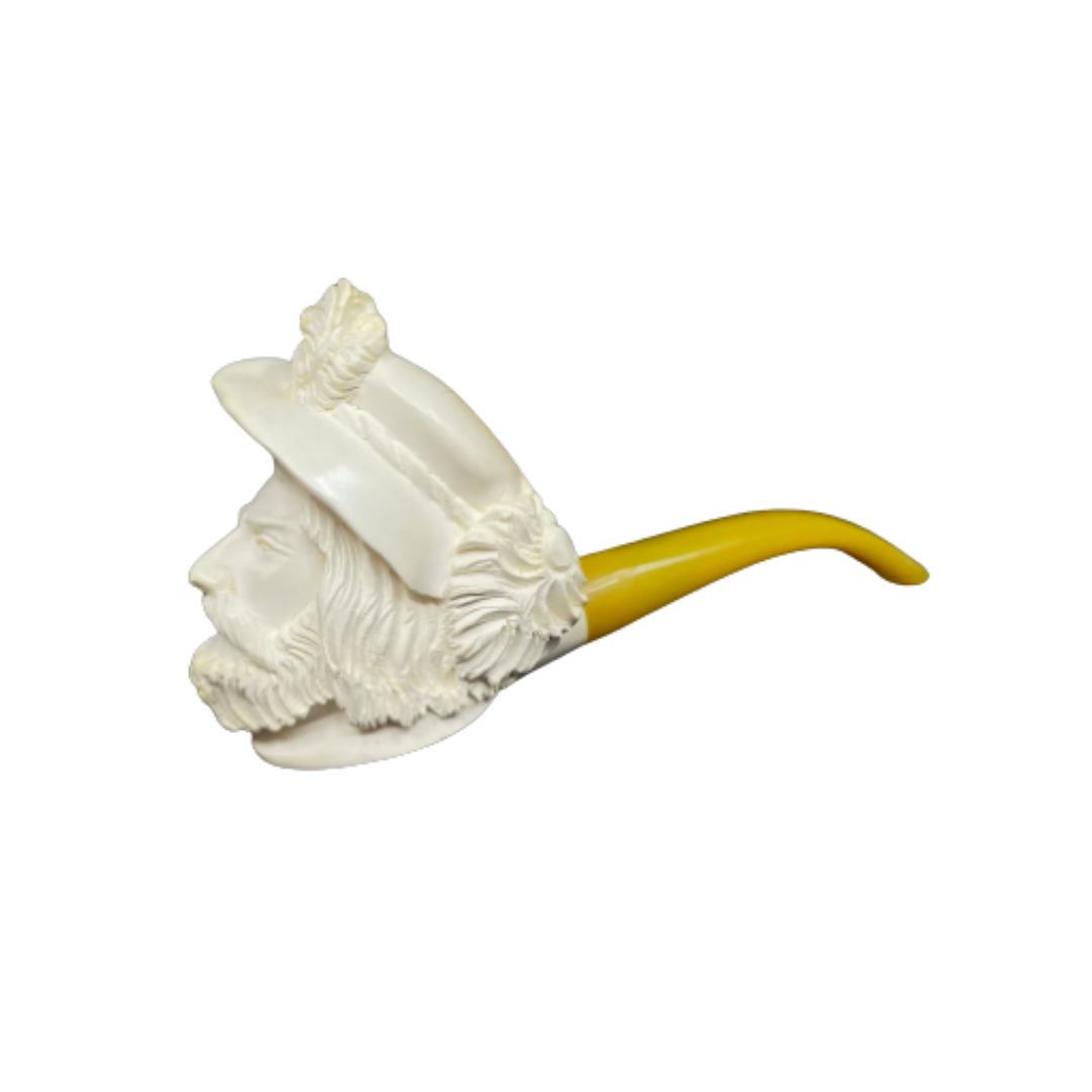 Cavalier Meerschaum Pipe with Case, smoked (0B1003)