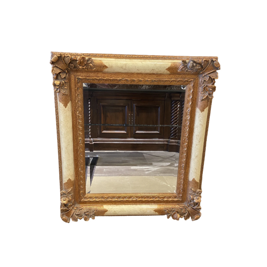 Cream and Gilt Mirror (27955)