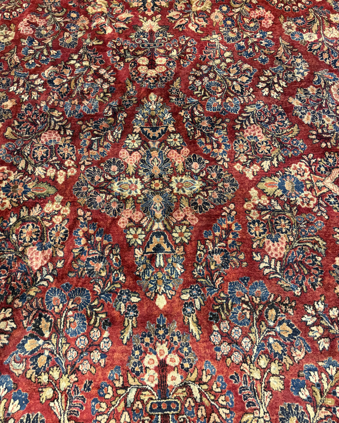 Persian Red Floral Rug, AS IS (Approx. 11'2x20') (0MW004)