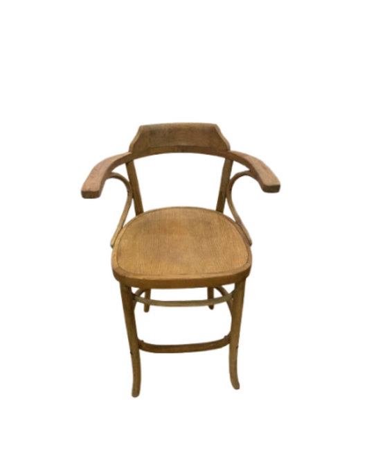 Bentwood Oak Barstool (4 available)  as is (0DZ004)
