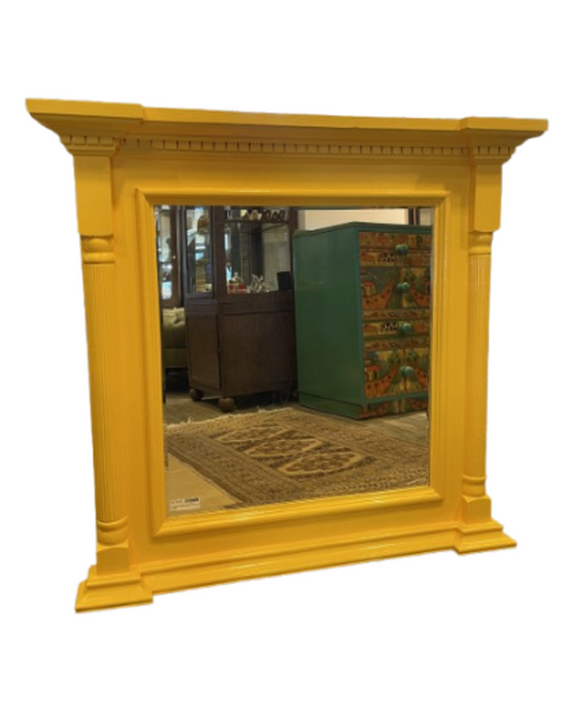 Georgian Style Mirror with Yellow Finish (0BZ007)