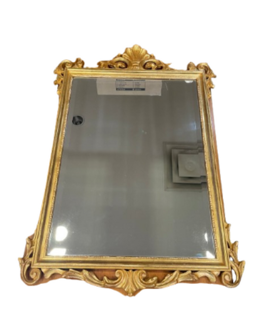 Gilded Shell Finial Mirror AS IS (JE31TN)