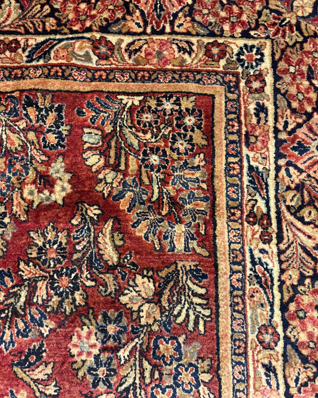Persian Red Floral Rug, AS IS (Approx. 11'2x20') (0MW004)