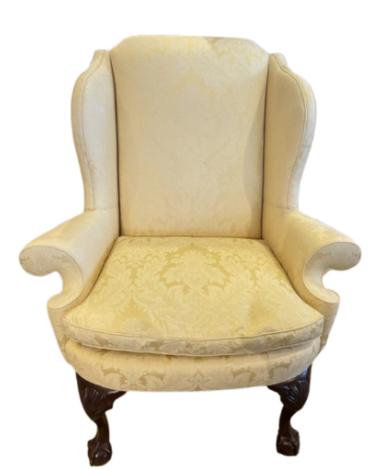 Kindel Winterthur Armchair in Lemon Damask (0DW00I)