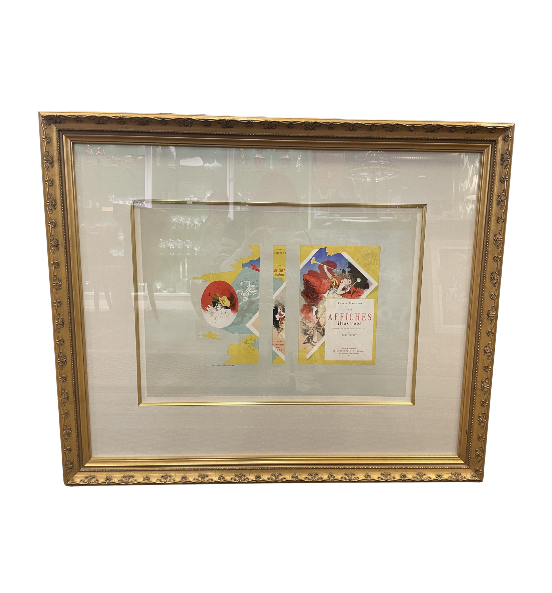 セール！　希少洋書　 Le drapé　carnet de dessins Les Affiches Illustrees by Maindron book cover, Jules Cheret