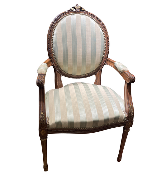 Antique Louis XVI chair, Reupholstered (0G000C)