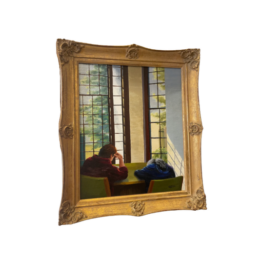 Alice Giblin "The Library" Oil on Canvas (18948)