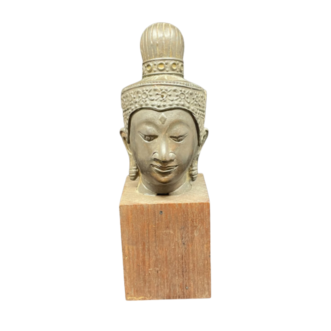19th Century Buddha Head with Crown (RV87FF)