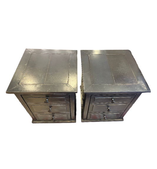 Restoration Hardware "Annecy" Zinc Nightstands