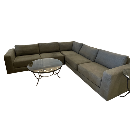 Crate and Barrel L Shaped Sectional (0G7003)