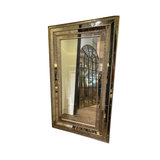 Hooker Melange Floor Mirror with Jewelry Interior (0D400D)