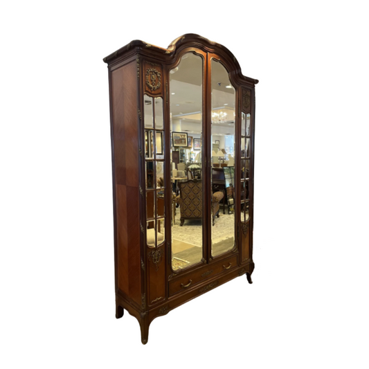 French Louis XVI Mirrored Armoire AS IS (00Y006)