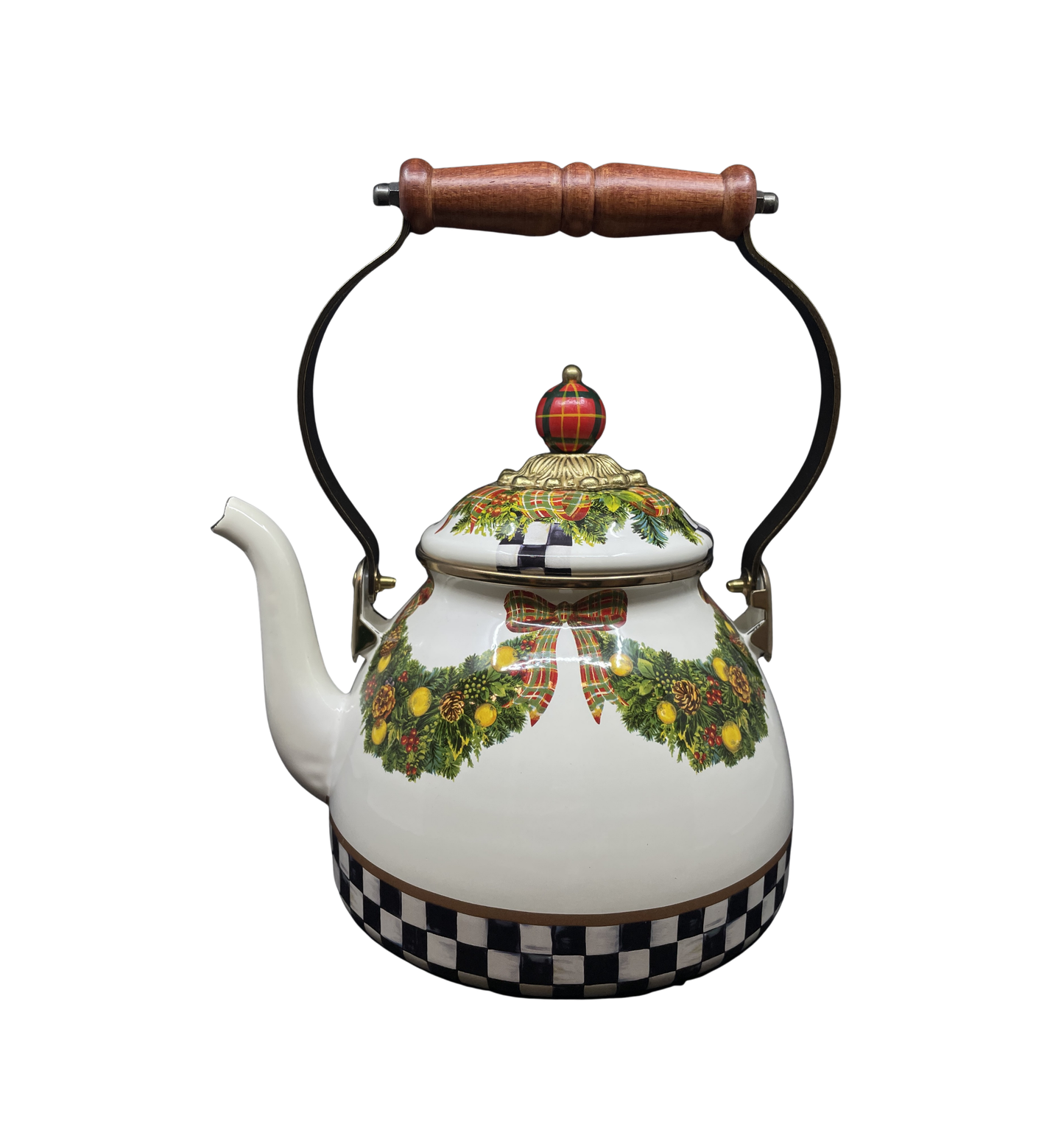 Mackenzie-Childs Evergreen 2qt Teapot (0OO00B)