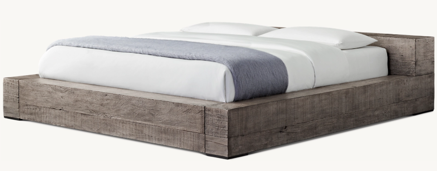 Restoration Hardware Monterey Platform Bed, Queen (0HV009)