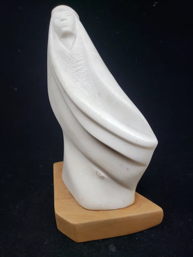 Ellison Van Paquin (1953-1995) Carved Soapstone Female Sculpture
