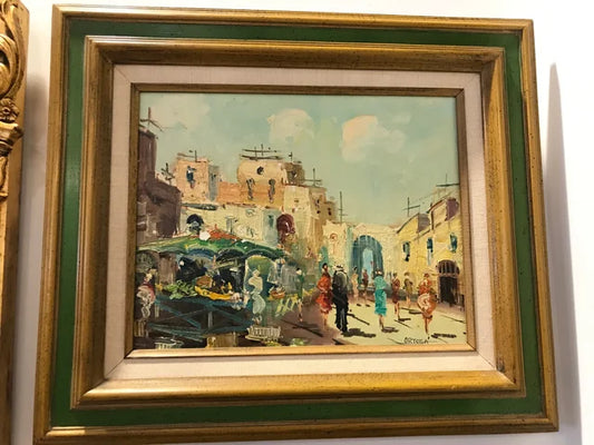 Framed Oil on Canvas by Ortega, Signed