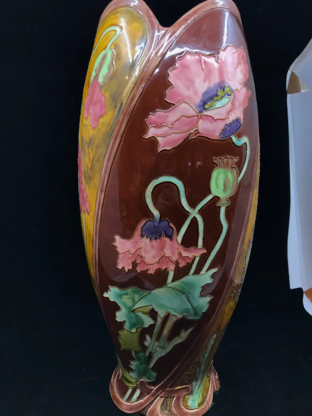 Longchamp Terres de Fer Majolica Glazed Vases