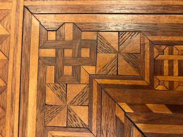 Parquet Top Occasional Square Table